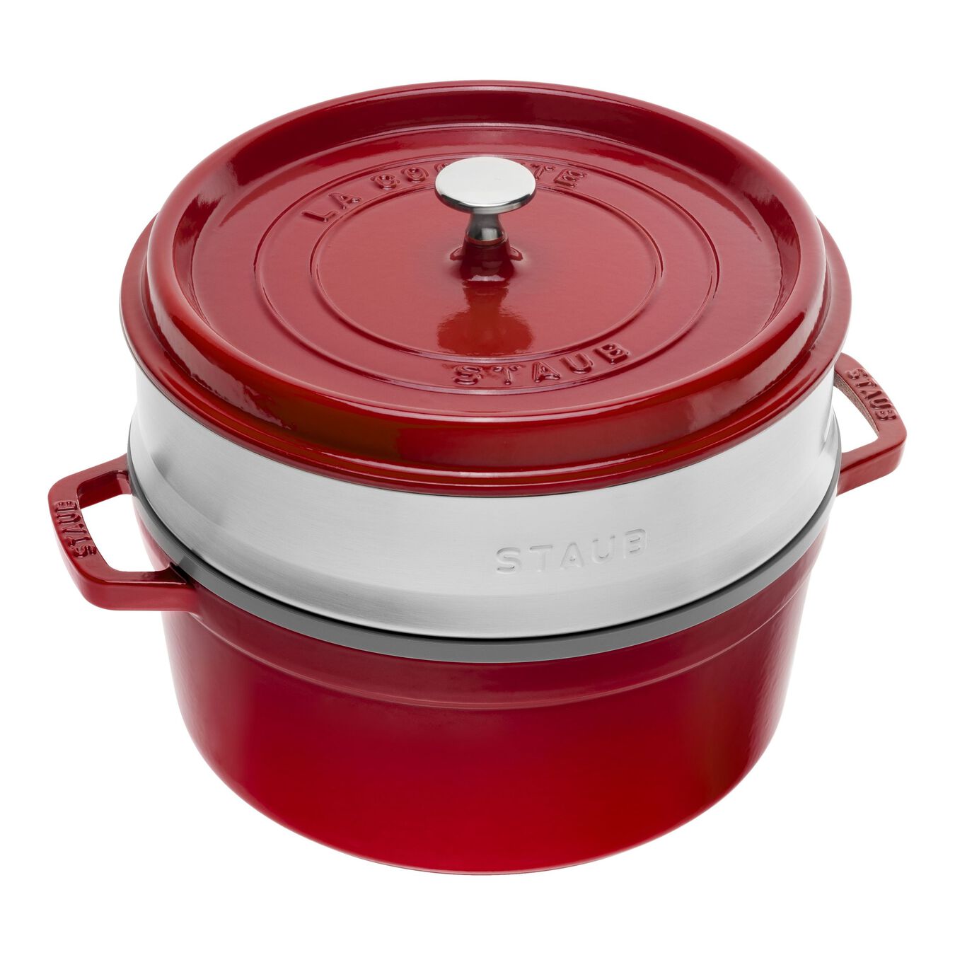 Cocotte e Vaporiera 26cm - Ciliegia