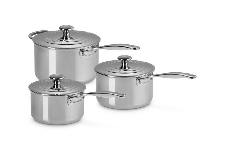 Set 3 pz. Casseruole in Acciaio Inox Evolution