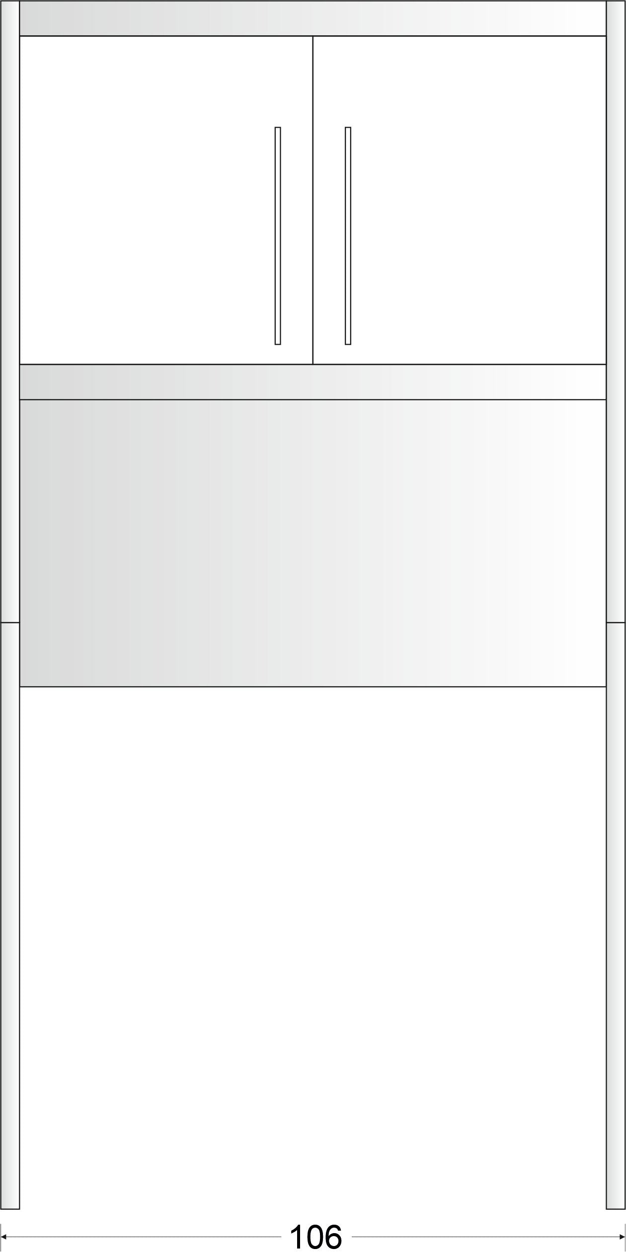 Kit Studioline SLD 100 - 106 x 62 x h 206 cm