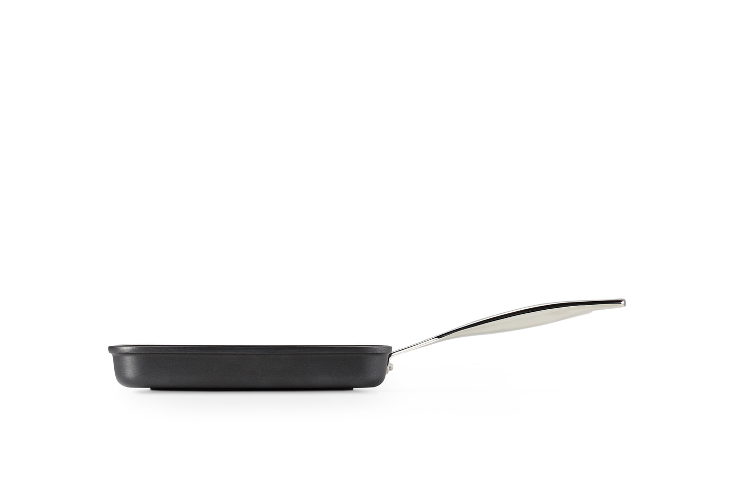 Grill Quadrato Rigato con Manico Lungo