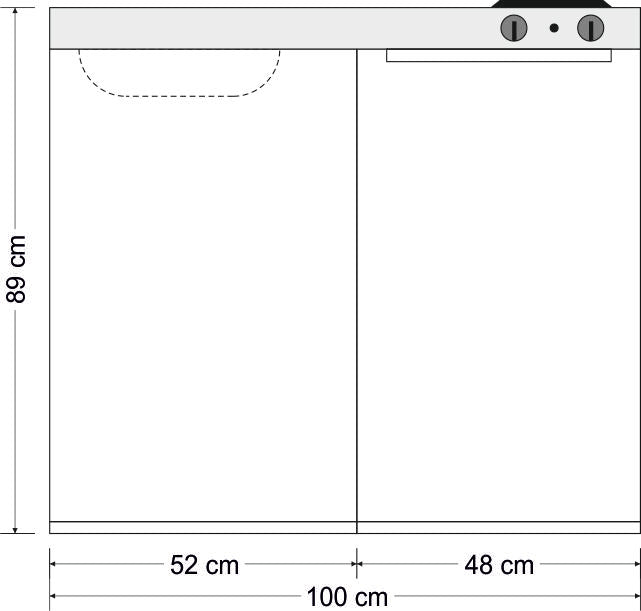 Minicucina Easyline ME100 - 100 cm