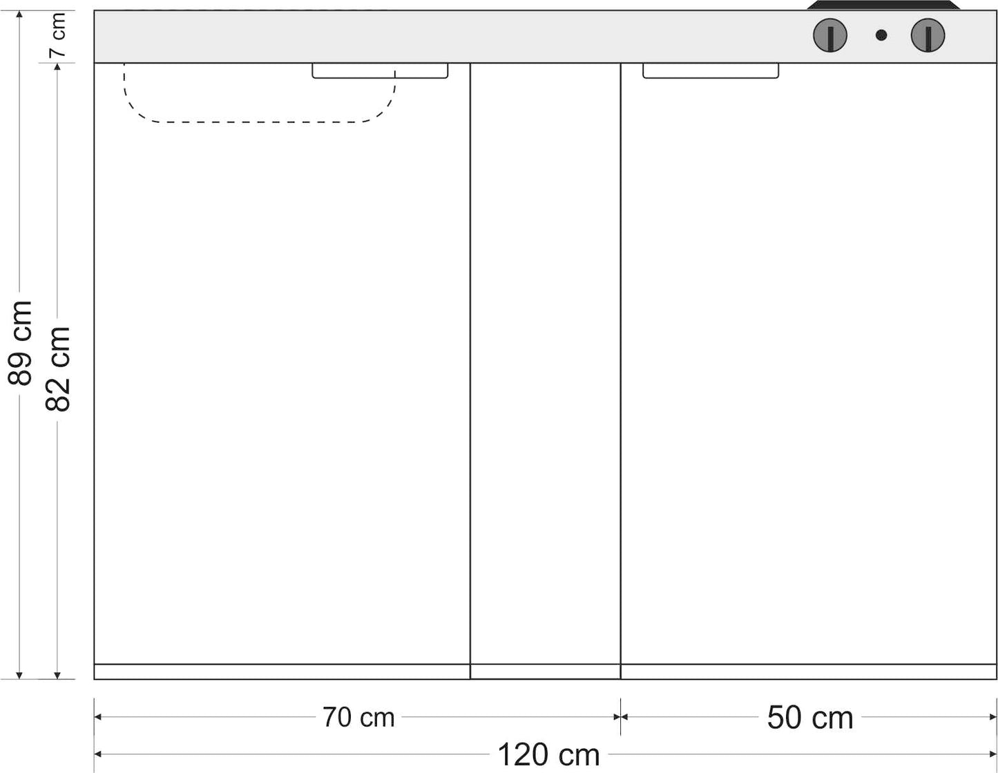 Minicucina Kitchenline MK120 - 120 cm