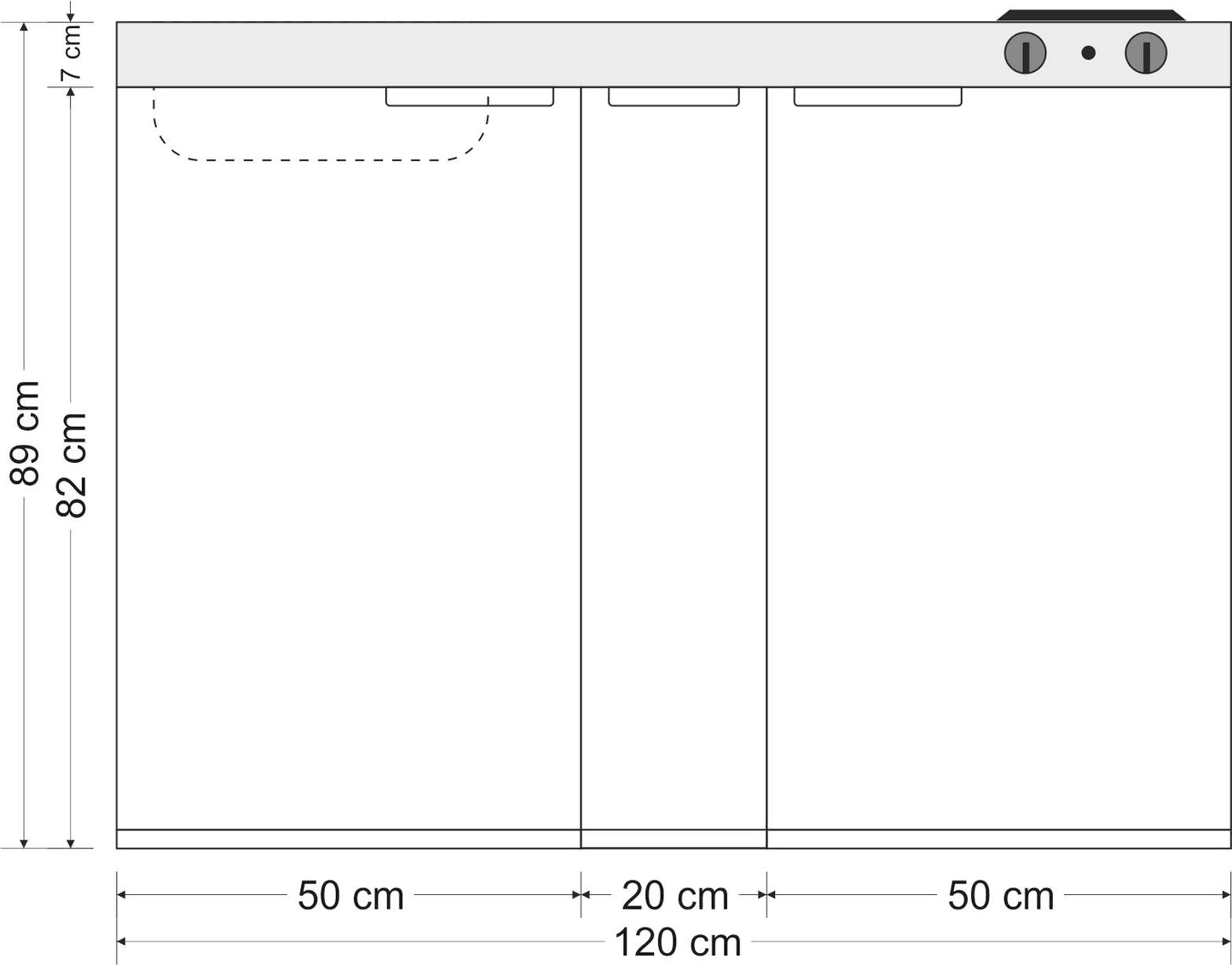 Minicucina Kitchenline MK120A - 120 cm