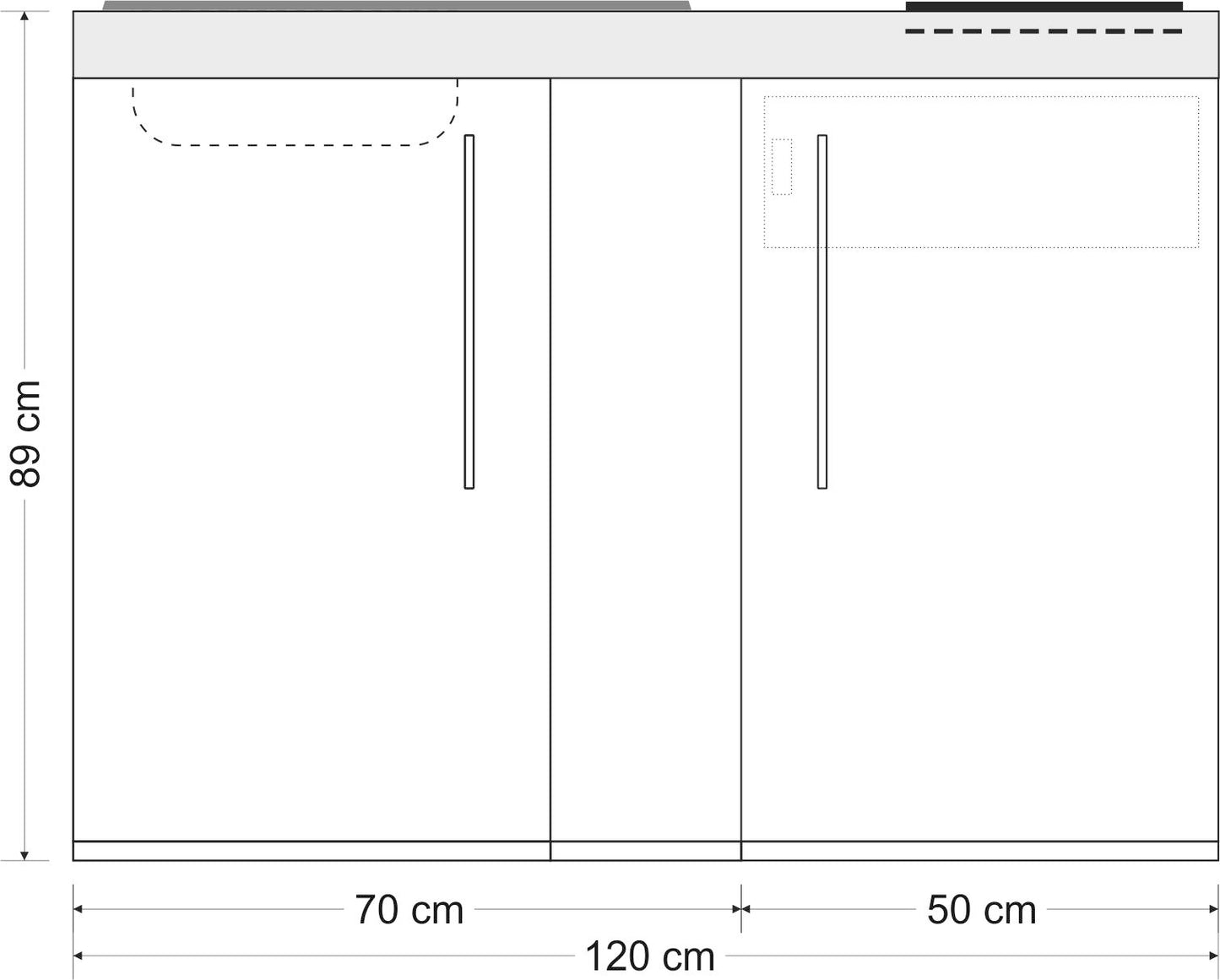 Minicucina Premiumline MP120 - 120 cm