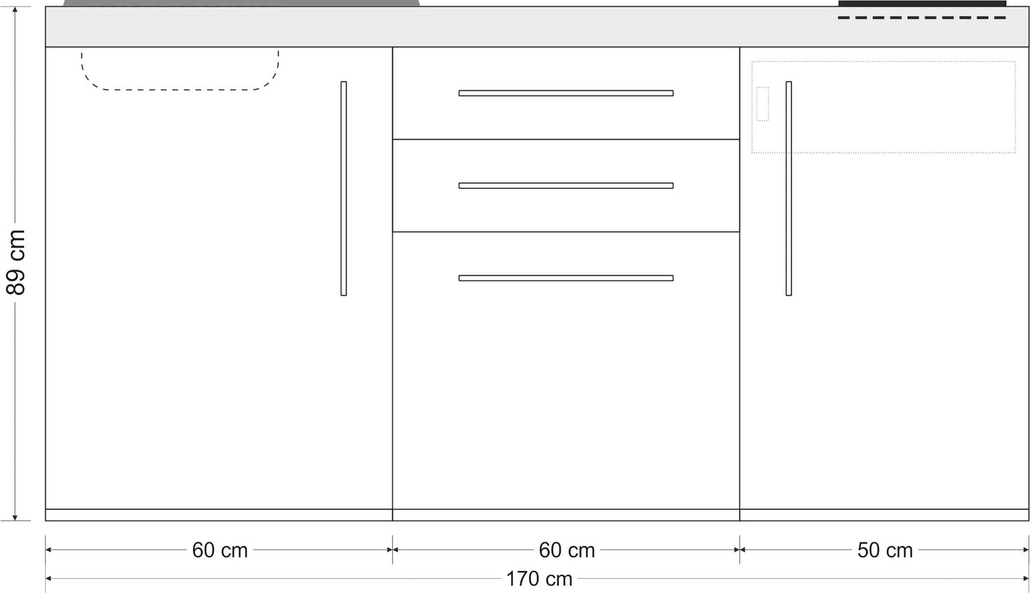 Minicucina Premiumline MP170 - 170 cm