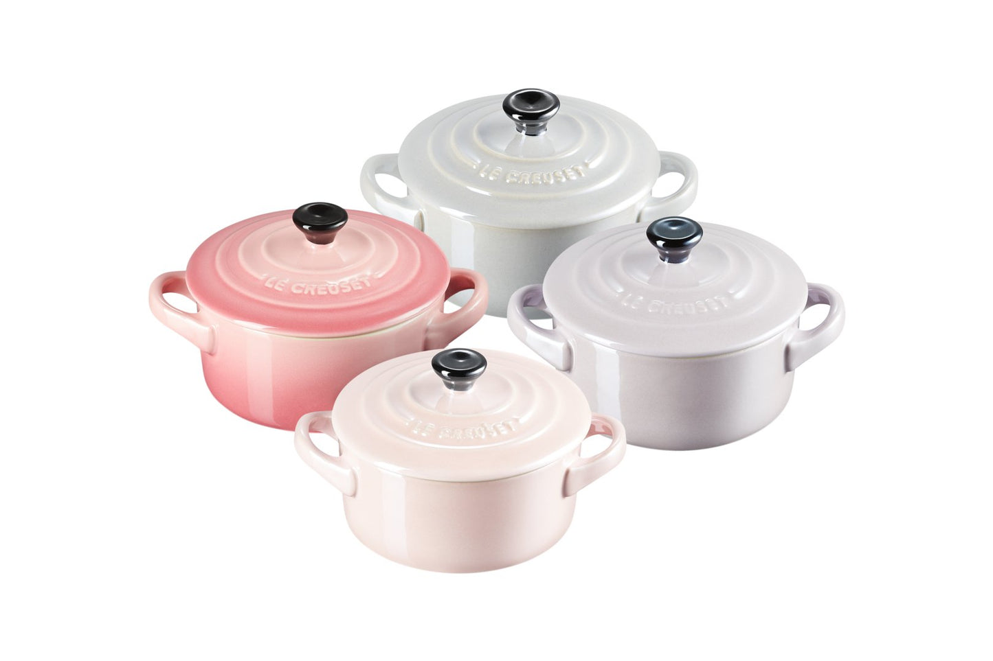 Set 4 Mini Cocotte Metallics