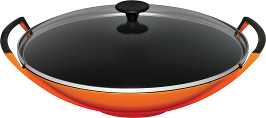 Wok con Coperchio in Vetro