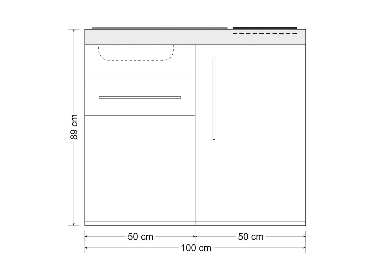 Minicucina Premiumline MP100S - 100 cm