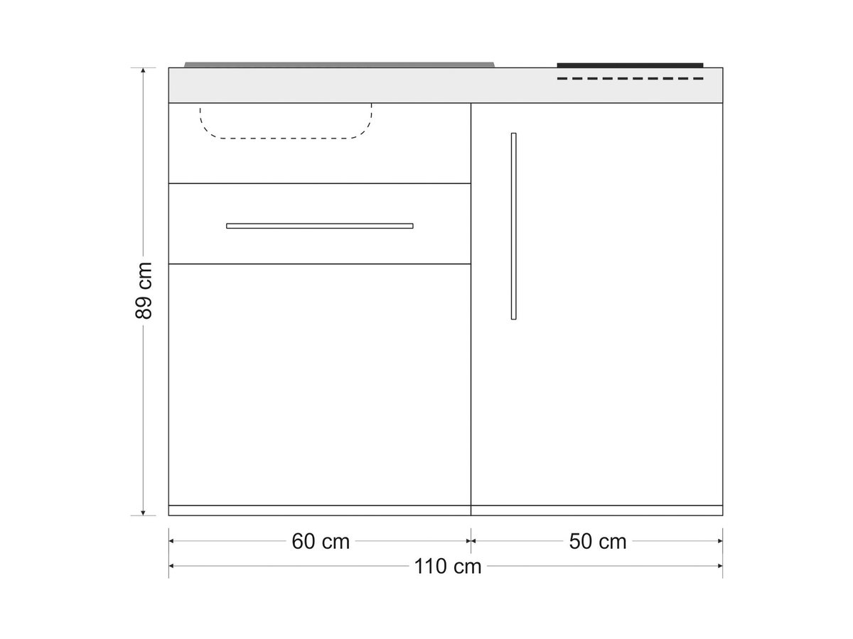 Minicucina Premiumline MP110S - 110 cm