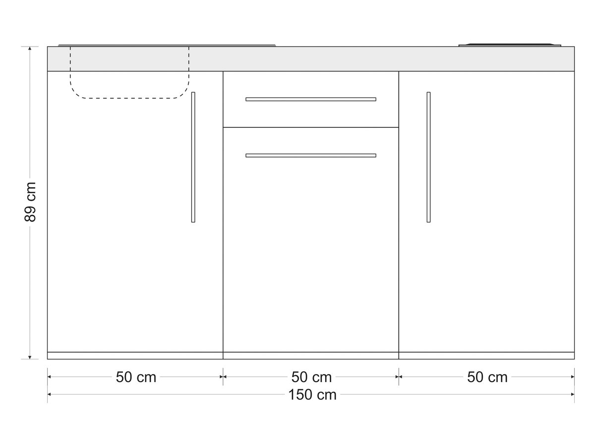 Minicucina Premiumline MP150 - 150 cm