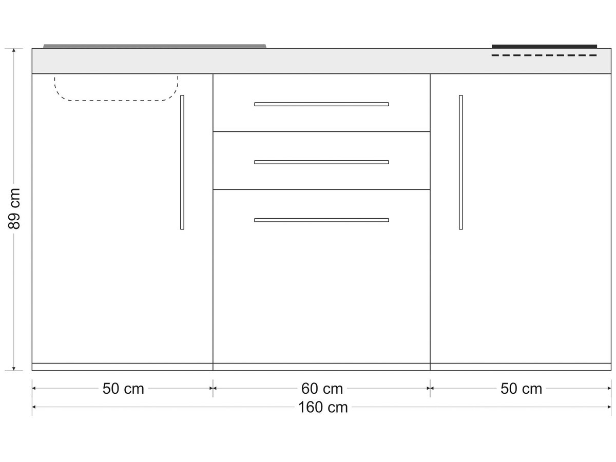 Minicucina Premiumline MP160 - 160 cm