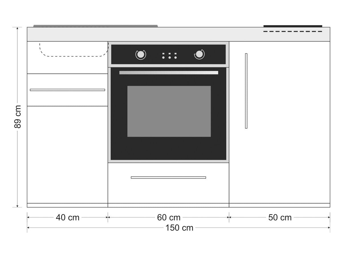 Minicucina Premiumline MPB150 - 150 cm