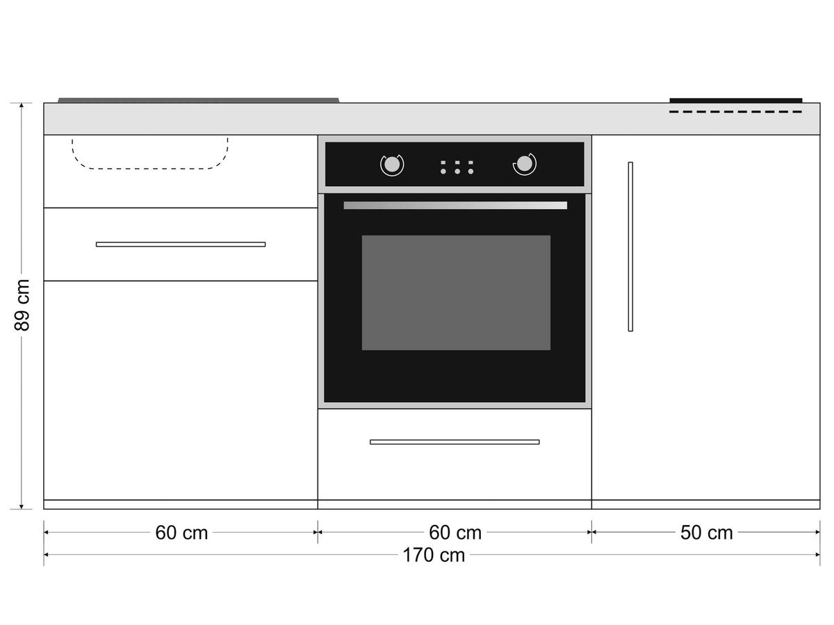 Minicucina Premiumline MPB170 - 170 cm