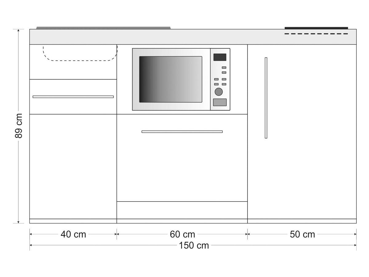 Minicucina Premiumline MPGSM150 - 150 cm