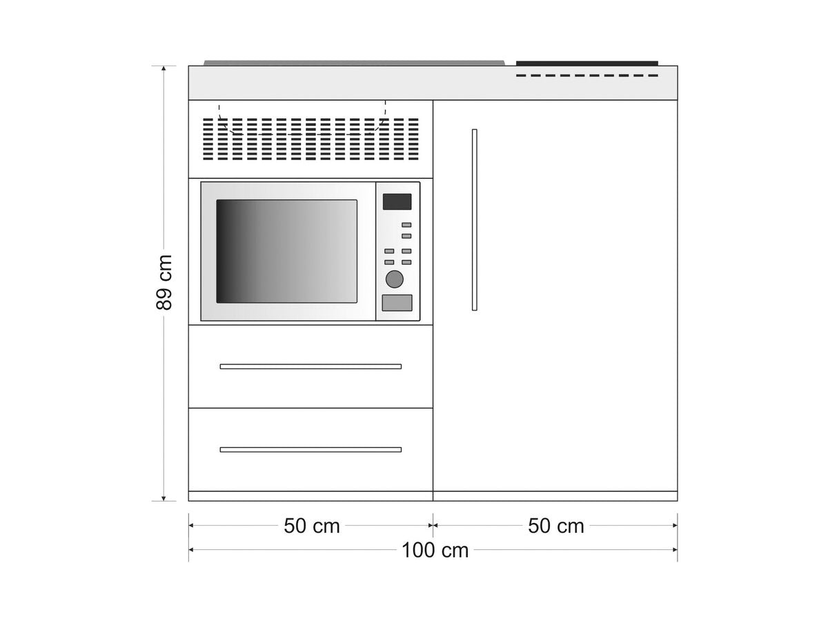 Minicucina Premiumline MPM100 - 100 cm