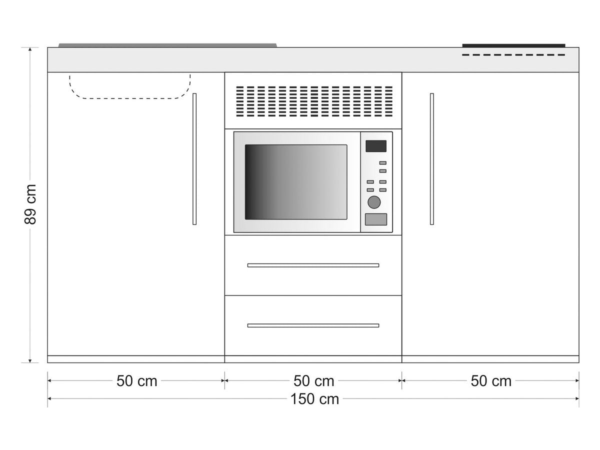 Minicucina Premiumline MPM150 - 150 cm