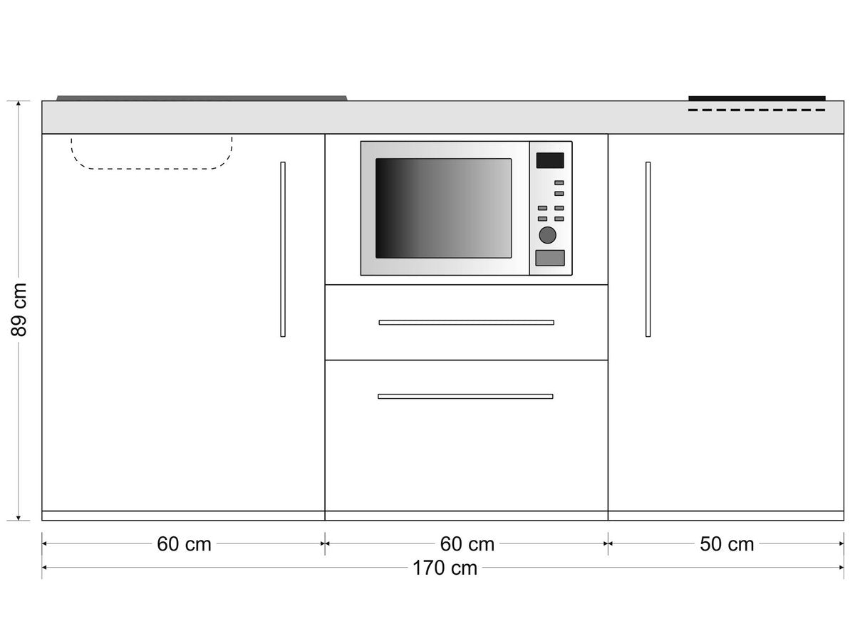 Minicucina Premiumline MPM170 - 170 cm