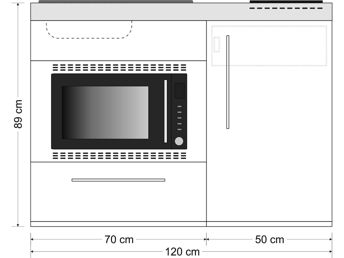 Minicucina Premiumline MPMOS120 - 120 cm