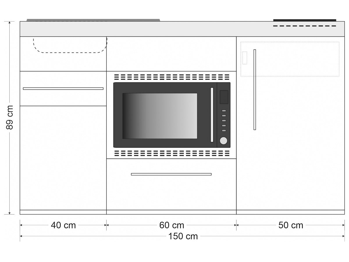 Minicucina Premiumline MPMOS150 - 150 cm