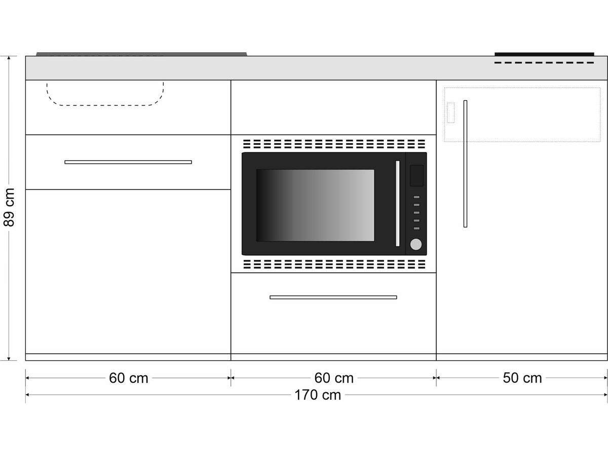 Minicucina Premiumline MPMOS170 - 170 cm