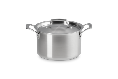 Casseruola Alta con Coperchio Essential in acciaio inox