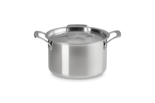 Casseruola Alta con Coperchio Essential in acciaio inox