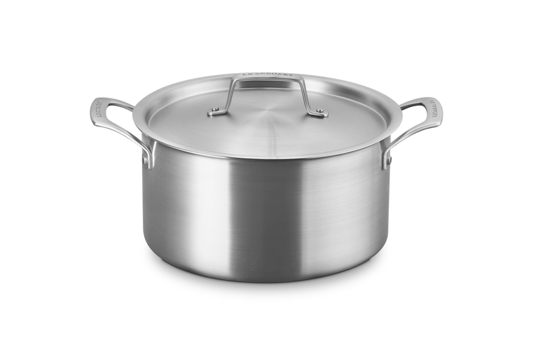 Casseruola Alta con Coperchio Essential in acciaio inox