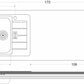 Minicucina Designline MDGG170 - 170 cm
