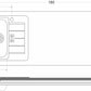 Minicucina Designline MDGG180A - 180 cm