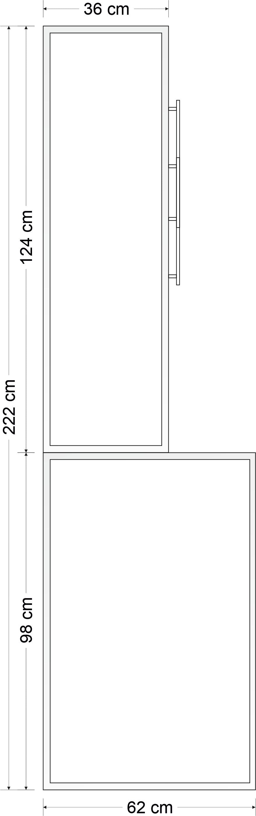 Kit Studioline SLDH 120 - 126  x 62 x h 222 cm con cappa