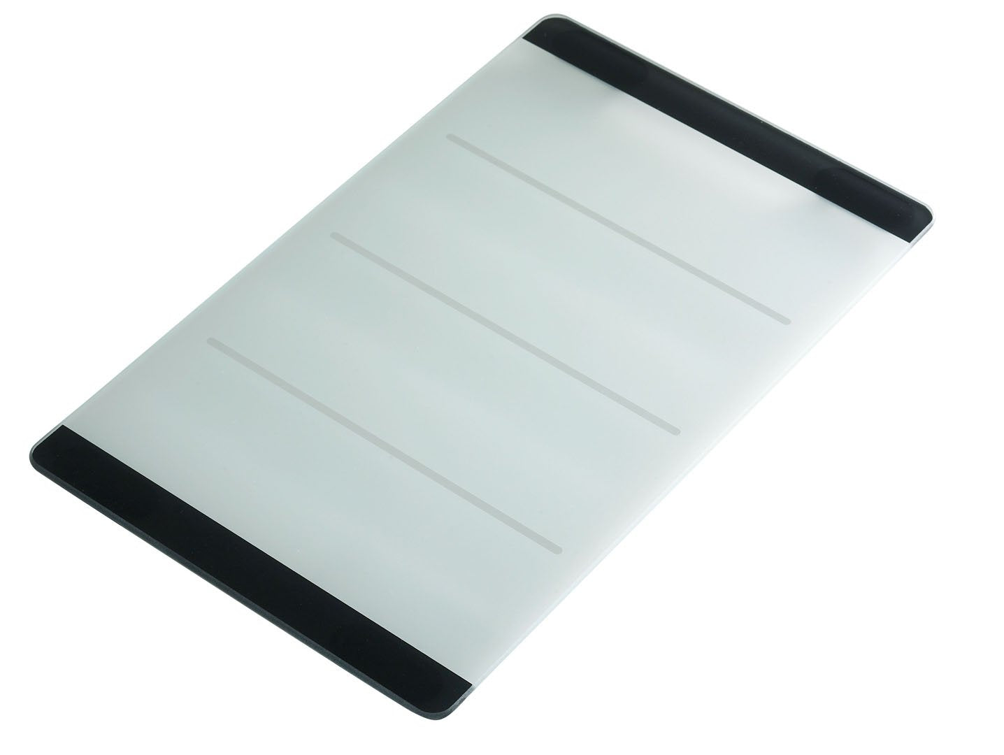 Tagliere In Vetro TMK ArtDeko 40x30 Cm – Piastra Da Cucina Con Motivo Legno, Antigraffio E Antiscivolo